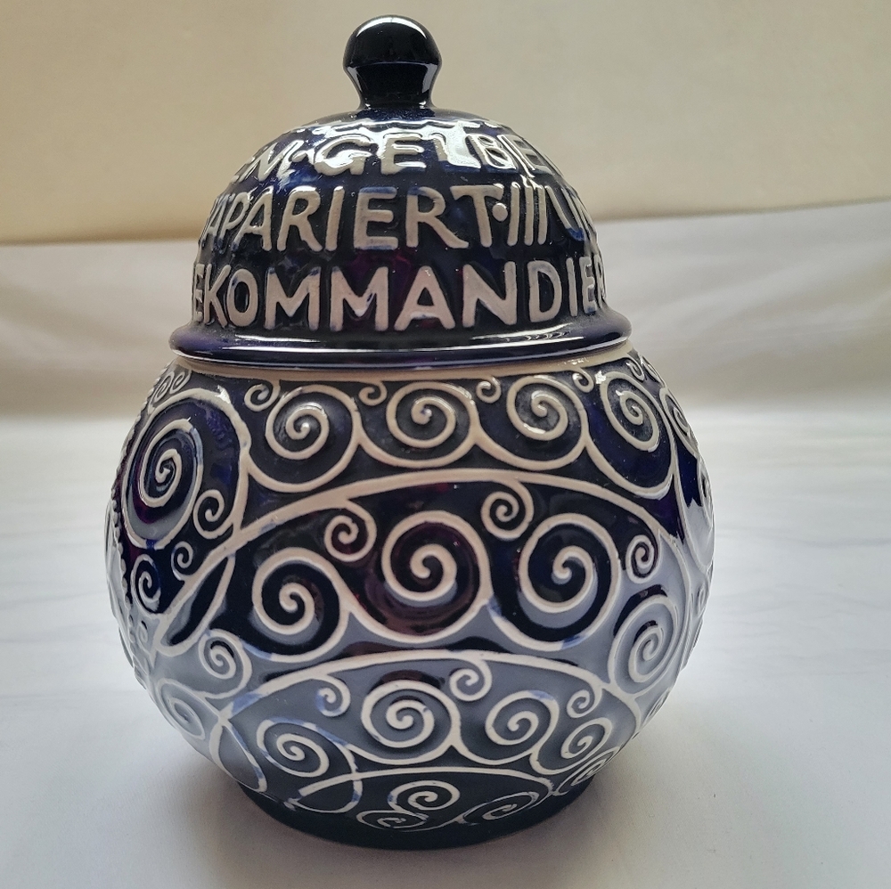 VINTAGE TOBACO JAR. MERKELBACH. Made In Western Germany